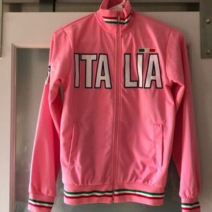 Pink italia soccer style jacket